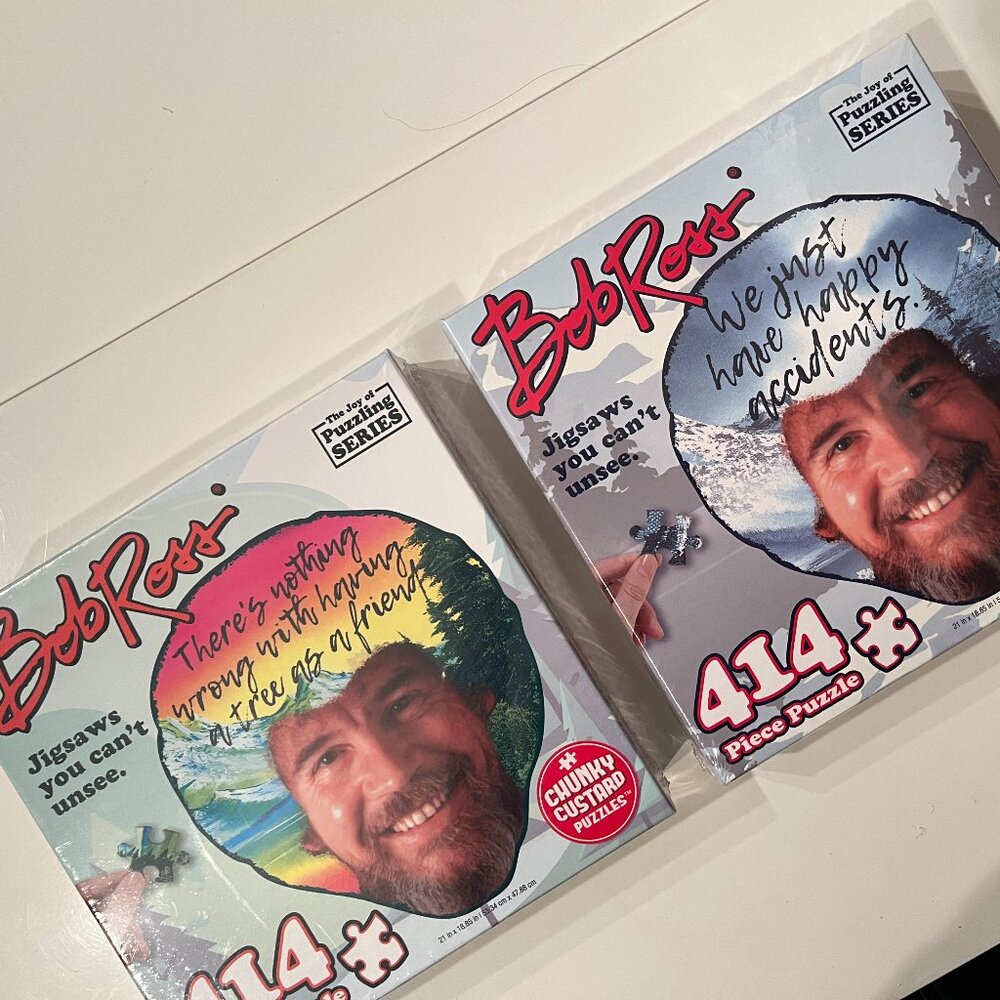 Bob Ross Puzzles  (Set of 2 / 414 pieces / age 14+ /‎ new)